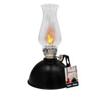 KOTARBAU® Lámpara de aceite MONK de 20 cm, llama ajustable, vidrio de acero