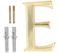 KOTARBAU® Letra de casa exterior «E», 10 cm, Letra para casas o portales 3D, Letra de señalización de puerta de latón, Letra de vivienda, Letra para fachadas o puertas, Letra latón, Números y letras