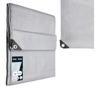 KOTARBAU® Lona Impermeable Exterior 3x4 m, Plata, 160 g/m²
