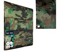 KOTARBAU® Lona Impermeable Exterior 3x5 m, Camuflaje, 90 g/m²