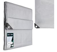 KOTARBAU® Lona Impermeable Exterior 4x6 m, Plata, 160 g/m²