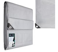 KOTARBAU® Lona Impermeable Exterior 5x8 m, Plata, 160 g/m²