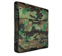 KOTARBAU® Lona Impermeable Exterior - Polietileno - 10x12 m - Camuflaje - 80 g/m2 - Lona Suelo Piscina - Cubierta Reforzada con Ojales - Cubierta de Protección para Jardín - Resistente - Universal