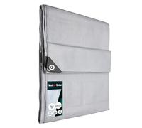 KOTARBAU Lona de Tejido de 2 x 3 m, Color Plateado, 200 g/m2, con Ojales Reforzados, Lona de protección, cordón, Impermeable