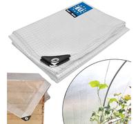 KOTARBAU® Lona Impermeable Exterior - Polietileno - 3 x 4 m - Transparente - Lona Suelo Camping - Transparente - con Ojales - Universal - Resistente - UV - Reforzada
