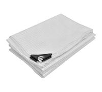 KOTARBAU® Lona transparente con ojales, 4 x 5 m, 120 g/m², universal, transparente, con ojales, para terrazas, lona transparente, impermeable, para balcón, cubierta de lluvia, lona transparente para