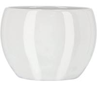 KOTARBAU® Maceta de cerámica de 10 cm, para Flores y Plantas, Color Blanco, macetero Redondo para Interiores, Maceta para el hogar, diseño Moderno y Elegante