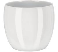 KOTARBAU® Maceta de cerámica de 13 cm, para Flores y Plantas, Color Blanco, macetero Redondo para Interiores, Maceta para el hogar, diseño Moderno y Elegante
