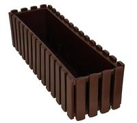 KOTARBAU® Maceta - Jardineras Exterior - Plástico - 58 x 18 x 16 cm - Marrón - Jardinera Rectangular - Macetero - Maceta Exterior - Jardinera Balcón
