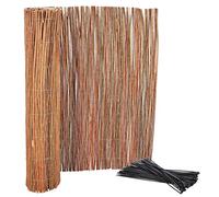 KOTARBAU® Malla de ocultación, 80 x 300 cm, Rollo de 3 Metros, Valla de Mimbre, Cerca, Malla para ocultación y decoración de ambientes, Cañizo, Privacidad, Jardín, Balcón, Terraza, Bridas Incluidas