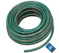 KOTARBAU® Manguera de jardín de 1/2", 30 m, 3 capas, Manguera de PVC reforzada, Color verde, Manguera profesional para regar plantas, Manguera jardín, Manguera de agua, Manguera riego flexible