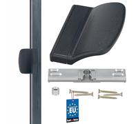 KOTARBAU® Manija para puerta de balcón, Tirador de puerta de terraza, Mango, Manilla para puerta balconera, Asa de agarre para fumadores, Pomo para puertas correderas, ventanas, Pestillo, Antracita