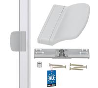 KOTARBAU® Manija para puerta de balcón, Tirador de puerta de terraza, Mango, Manilla para puerta balconera, Asa de agarre para fumadores, Pomo para puertas correderas, ventanas, Pestillo, Gris claro