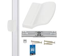 KOTARBAU® Manija para puerta de balcón, Tirador de puerta de terraza, Mango, Manilla para puerta balconera, Asa de agarre para fumadores, Pomo para puertas correderas, ventanas, Pestillo, Blanco