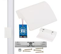 KOTARBAU® Manija para puerta de balcón, Tirador de puerta de terraza, Tirador de puerta blanco, Manilla para puerta balconera, Asa de agarre para fumadores, Manilla de aluminio para balcones
