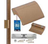 KOTARBAU® Manija para puerta de balcón, Tirador de puerta de terraza, Tirador de puerta bronce, Manilla para puerta balconera, Asa de agarre para fumadores, Manilla de aluminio para balcones
