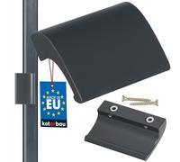 KOTARBAU® Manija para puerta de balcón, Tirador de puerta de terraza, Tirador de puerta gris antracita, Manilla para puerta balconera, Asa de agarre para fumadores, Manilla de aluminio para balcones