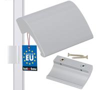 KOTARBAU® Manija para puerta de balcón, Tirador de puerta de terraza, Tirador de puerta plateado, Manilla para puerta balconera, Asa de agarre para fumadores, Manilla de aluminio para balcones