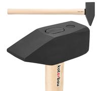 KOTARBAU® Martillo - 8 kg - Acero - Maza Cuña Leña - Maza Albañil - Mazo Demolicion - Machota Albañil - con Mango de Madera - 80 cm - Negro & Natural