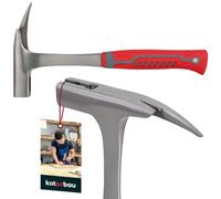 KOTARBAU® Martillo de techado/Martillo de listones 1000g con soporte magnético para clavos, acero forjado, resistente para quitar clavos, amortiguación de vibraciones ergonómica, mango de goma