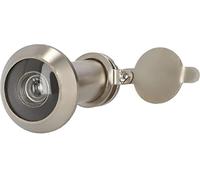KOTARBAU® Mirilla de puerta con lente gran angular, Ø14, Niquel satinado, Ojo mágico, Fácil montaje, 180° de ángulo de campo visual, Largo ajustable 35-60 mm, Visor de seguridad