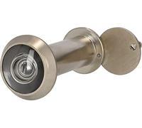 KOTARBAU® Mirilla de puerta con lente gran angular, Ø16, Niquel satinado, Ojo mágico, Fácil montaje, 200° de ángulo de campo visual, Largo ajustable 50-85 mm, Visor de seguridad