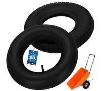 KOTARBAU® Neumático con Cámara para Carretilla - Goma - Negro - Neumático - ⌀ 41 cm - 8PR - Cámara de Aire - ⌀ 35 cm - Cubierta Carretilla - Jardín - Obra - Agricultura