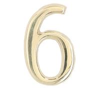 KOTARBAU® Número de puerta autoadhesivo, Nº 6, 9 Número para puertas o buzones 3D, Número de señalización de puerta de latón, Número de casa, apartamento, Número 6,9 dorado, Números de dirección