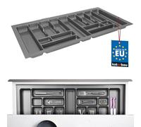 KOTARBAU® Organizador de cubiertos para cajon, 93,5 x 49 cm, Bandeja para Cubiertos, Cubertero para menaje, Organizador de Cubertería, Organizador grande de plástico, Organizador de cajones