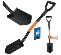 KOTARBAU® Pala de Metal 85 cm con Mango Pala Robusta Laya Afilada para Cavar en la Tierra
