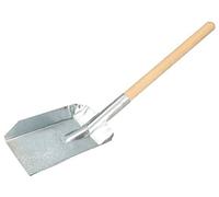 KOTARBAU® Pala para Chimenea, Pala de carbón, Pequeña, Mango de Madera Corto, Recogedor para estufas, chimeneas, barbacoas, Pala de Ceniza, Acero galvanizado
