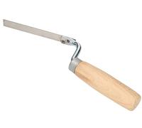 KOTARBAU® Paleta para juntas 14 mm, Paleta estrecha de albañilería, Acero inoxidable, Mango ergonómico de madera, Llana para trabajos de albañilería y alicatado, Paleta de albañil