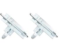 KOTARBAU® Pestillo con perno deslizante 270 mm, Cierre con ojal para candado, Cerrojo de acero plateado, Cerrojo de seguridad para puertas y verjas, Protección contra robo, Herraje para puerta