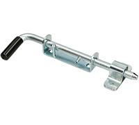 KOTARBAU® Pestillo de acero inoxidable, 220 mm, Cerrojo para puertas de garaje, portones o cancelas, Pestillo con mango de goma, Cerradura, Acero galvanizado