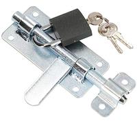 KOTARBAU® Pestillo de puerta con candado 150 mm, Pestillo con pasador deslizante, Pestillo de acero inoxidable, Cerrojo de seguridad, Cerrojo universal para puertas, armarios, portones o cancelas