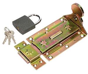 KOTARBAU® Pestillo de Puerta con candado 180 mm, Pestillo con Pasador Deslizante, Pestillo de Acero Inoxidable, Cerrojo de Seguridad, Cerrojo Universal para Puertas, armarios, portones o cancelas