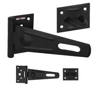 KOTARBAU® Pestillo de seguridad de acero recubierto de polvo, 150 x 45 mm, cerradura de seguridad, cerrojo de seguridad, cerrojo para puerta de jardín, cerrojo para puerta de jardín, pestillo de