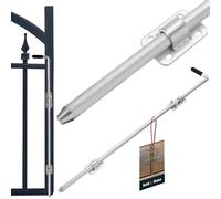 KOTARBAU® Pestillo de Suelo - Pestillo para Puerta o Portón - Acero Galvanizado - 800 mm - Plata - Cerrojo de Piso con Mango - Perno de Caída - Seguro y Duradero