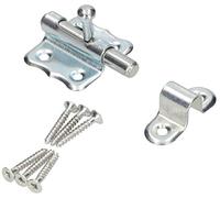 KOTARBAU® Pestillo para Puerta, 30 mm, Pestillo con Pasador Deslizante, Acero Inoxidable, Cerrojo de Seguridad, Plateado, Pestillo Deslizante, Tornillos incluidos