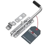 KOTARBAU® Pestillo Para Puerta O Portón - Acero Galvanizado - 22 cm - Color Plata - Pestillo De Suelo - Perno de Caída - Para Garaje Jardín Portón Exterior - Resistente