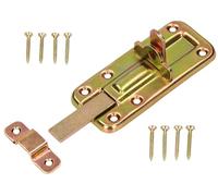 KOTARBAU® Pestillo para puerta, 100 mm, Pestillo con pasador deslizante, Acero inoxidable, Cerrojo de seguridad, Pestillo deslizante dorado, Pestillo universal, Pestillo de puerta con tornillos