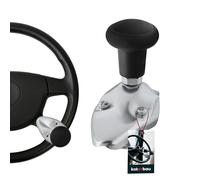 KOTARBAU® Pomo Volante Tractor - Aluminio - 5 cm - Negro - ⌀ 4,7 cm - Bola Volante - Accesorio para Tractores Camiones - Ergonómico - Abatible