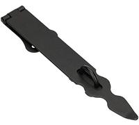 KOTARBAU® Portacandados 250 mm, Cerrojo de acero para candado, Negro, Ornamental, Puerta de doble hoja, Protección contra robo, Herraje para puerta, Cierre de seguridad, Cerradura