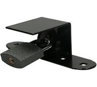 KOTARBAU® Portacandados, Cerrojo de Acero para candado, Negro, Puerta de Doble Hoja, Protección contra Robo, Herraje para Puerta, Cierre de Seguridad
