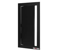 KOTARBAU® Puerta de inspección 15x30 cm, compuerta de revisión, de yeso, negro, plástico, puerta de mantenimiento, puerta de servicio, puerta de limpieza