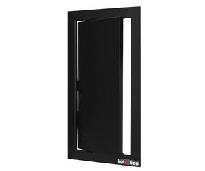 KOTARBAU® Puerta de inspección 15x30 cm, compuerta de revisión, de yeso, negro, plástico, puerta de mantenimiento, puerta de servicio, puerta de limpieza