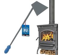 KOTARBAU® Rascador de cenizas y carbón, Rasqueta para estufas, chimeneas, barbacoas, Acero lacado, Accesorio de chimenea, Resistente