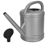 KOTARBAU® Regadera de plástico Resistente 10 l, Regadera Ovalada con Cabezal Efecto Lluvia, Accesorio de jardinería para regar Flores, Plantas, Regadera con alcachofa extraíble, Mango ergonómico