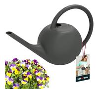 KOTARBAU® Regadera Plantas - 1.2 L - Gris - Regaderas para Macetas - con Pico Largo - para Interior y Exterior - Regador de Plantas - Regaderas de Plastico Jardin