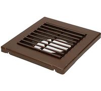 KOTARBAU® Rejilla de Ventilación Ø 100 mm Marrón ABS Rejilla de Extracción de Aire Redonda con Mosquitera Rejilla de Impulsión de Aire Baño Cocina